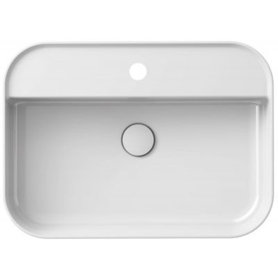Ravak Ceramic R Slim umywalka 55x40 cm nablatowa prostokątna biały XJX01155005