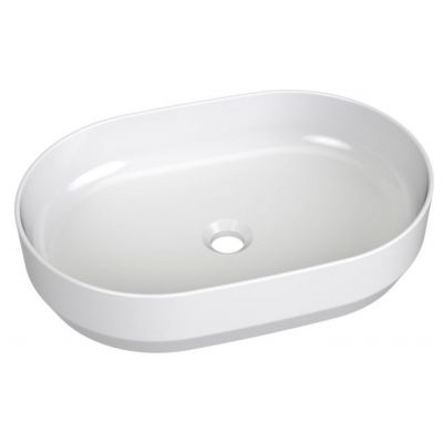Ravak Zeta Slim umywalka 55x37 cm owalna nablatowa biała XJX01155007