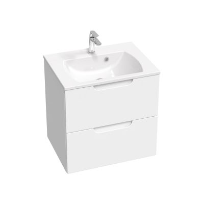 Ravak Classic II Slim umywalka 60x45 cm prostokątna ścienna-meblowa biała XJX01160004