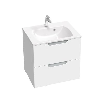 Ravak Classic II Slim umywalka 60x45 cm prostokątna ścienna-meblowa biała XJX01160004