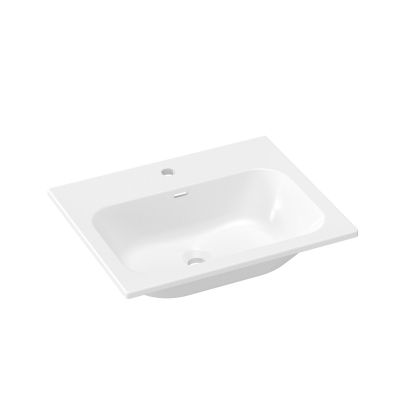 Ravak Chrome umywalka 60,5x49 cm prostokątna meblowa biała XJX01160008