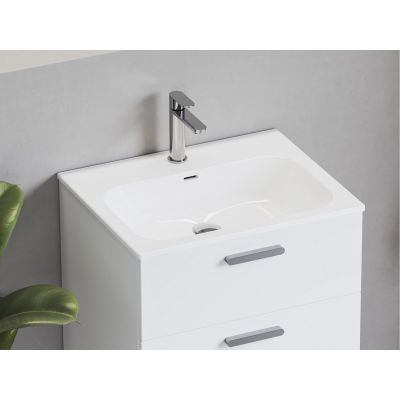 Ravak Chrome umywalka 60,5x49 cm prostokątna meblowa biała XJX01160008