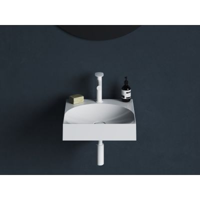 Ravak Lite umywalka 45x45 cm kwadratowa ścienna biała XJX01245002