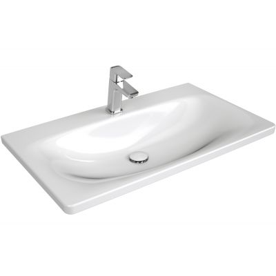 Ravak Balance umywalka 80x46,5 cm meblowa prostokątna biała XJX01280000