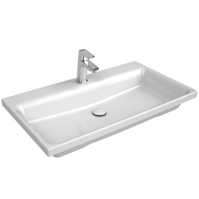 Ravak Comfort umywalka 80x46 cm meblowa prostokątna biała XJX01280001