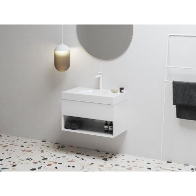 Ravak Lite umywalka 80x45 cm prostokątna meblowa biała XJX01280004