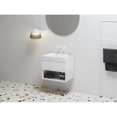 Ravak Lite umywalka 60x45 cm prostokątna meblowa biała XJX01360000