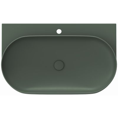 Ravak Yard umywalka 80,5x50 cm półokrągła ścienna Grey Green XJX08280000