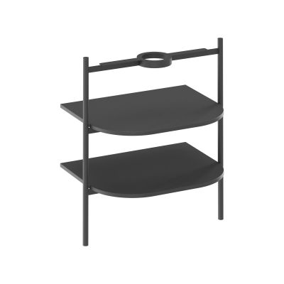 Ravak Yard umywalka 60,5x50 cm półokrągła czarna XJX0D060000