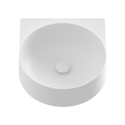 Ravak Yard umywalka 50x40 cm półokrągła ścienna biały mat XJX0E040000