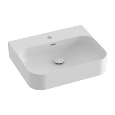 Ravak Ceramic R Slim Wall N umywalka 55,3x45,2 cm prostokątna ścienna biały mat XJX0E155006