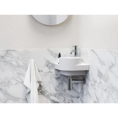 Ravak Yard umywalka 28x28 cm narożna biały mat XJX0E228001