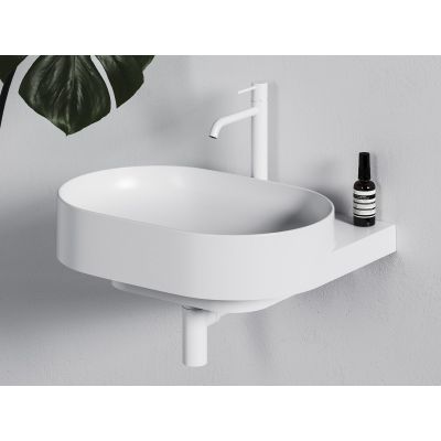 Ravak Yard umywalka 60,5x50 cm półokrągła biały mat XJX0E260001