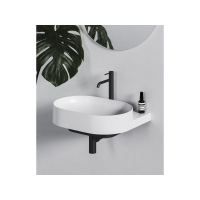 Ravak Yard umywalka 60,5x50 cm półokrągła biały mat XJX0E260001