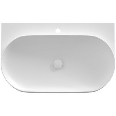 Ravak Yard umywalka 80,5x50 cm półokrągła biały mat XJX0E280001