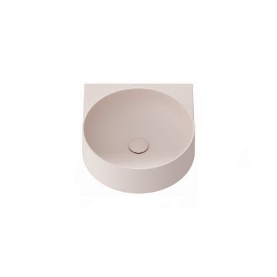 Ravak Yard umywalka 50x40,5 cm półokrągła ścienna alabaster pink XJX0G040000