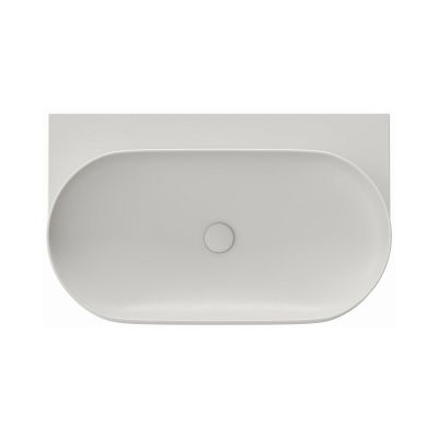 Ravak Yard umywalka 80,5x50 cm półokrągła ścienna smoke grey XJX0O080000