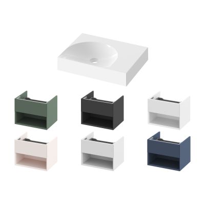 Ravak Lite umywalka 60x45 cm prostokątna meblowa biała XJXP1360000