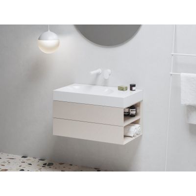 Ravak Lite umywalka 80x45 cm prostokątna meblowa biała XJXP1380001