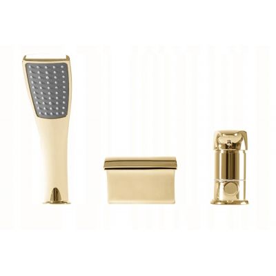 Rea Riven bateria wannowo-prysznicowa nawannowa złota REA-B0497