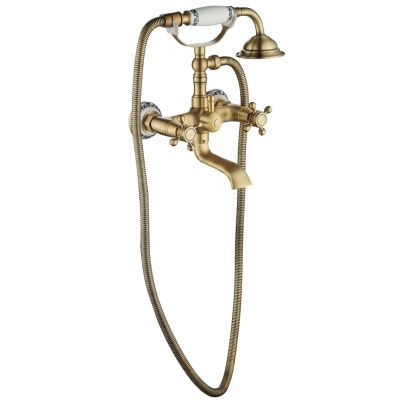 Rea Rustico bateria wannowo-prysznicowa ścienna złoty antyczny REA-B0702