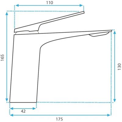 Rea Avalon bateria umywalkowa stojąca chrom REA-B1178