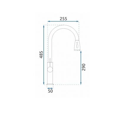 Rea Nest bateria kuchenna stojąca czarny mat REA-B2057