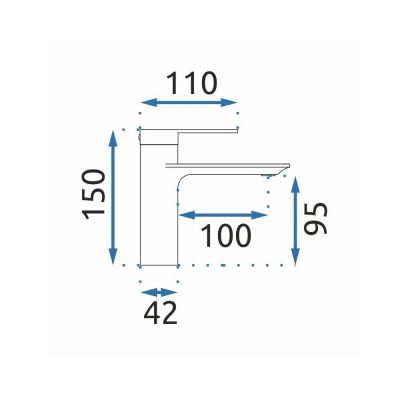 Rea Storm bateria umywalkowa stojąca REA-B4580
