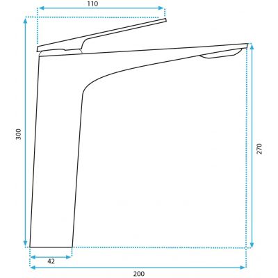 Rea Avalon bateria umywalkowa stojąca chrom REA-B5060