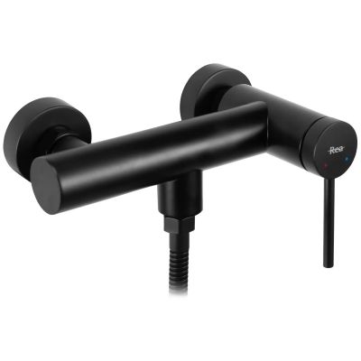 Rea Foss bateria prysznicowa ścienna czarna REA-B5110