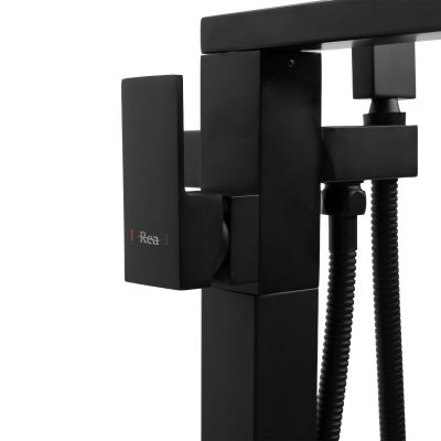 Rea Tery bateria wannowo-prysznicowa wolnostojąca czarna REA-B5304