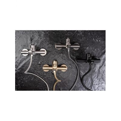 Rea Ontario bateria wannowo-prysznicowa ścienna nikiel szczotkowany REA-B5514