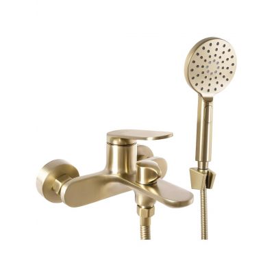 Rea Marco bateria wannowo-prysznicowa ścienna złota REA-B5942