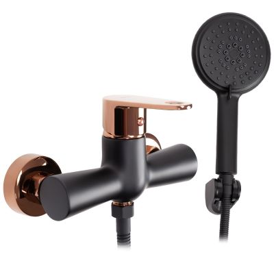 Rea Mild bateria prysznicowa ścienna czarna REA-B9149