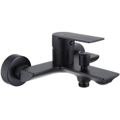 Rea Urban bateria wannowo-prysznicowa ścienna czarny mat REA-B9910