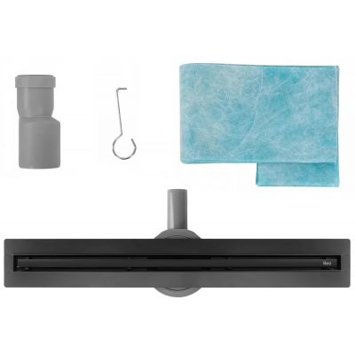 Rea Neox Slim Pro odpływ liniowy 80 cm czarny mat REA-G2710