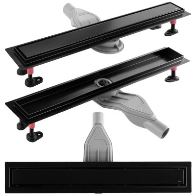 Rea Neox Superflow odpływ liniowy 80 cm czarny REA-G7807