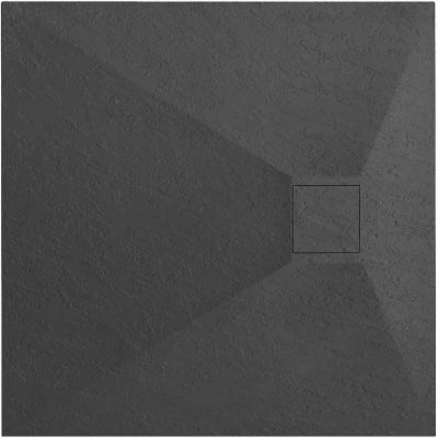 Rea Magnum brodzik kwadratowy 90x90 cm czarny REA-K3334