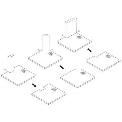 Rea Magnum brodzik prostokątny 100x80 cm biały REA-K3906