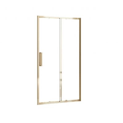 Rea Rapid Slide drzwi prysznicowe 120 cm rozsuwane złoty połysk/szkło przezroczyste REA-K5614