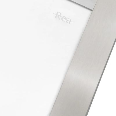 Rea City kabina prysznicowa 77,5x97,5 cm prostokątna srebrny szczotkowany/szkło przezroczyste