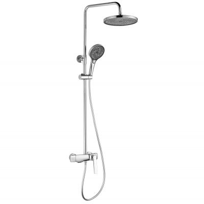 Rea Rebel zestaw prysznicowy ścienny z deszczownicą chrom REA-P2415