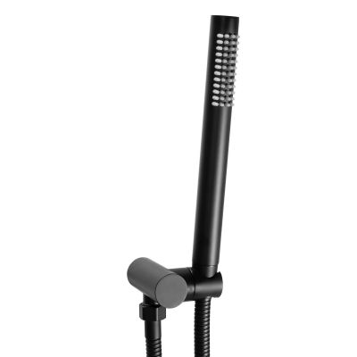 Rea Lungo zestaw prysznicowy podtynkowy termostatyczny z deszczownicą czarny REA-P8549