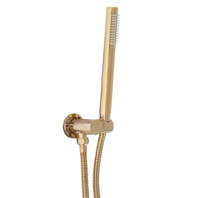 Rea Lungo zestaw prysznicowy podtynkowy z deszczownicą złoty REA-P8550