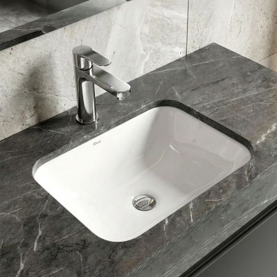 Rea Anabel umywalka 46,5x35,5 cm prostokątna podblatowa biała REA-U0624