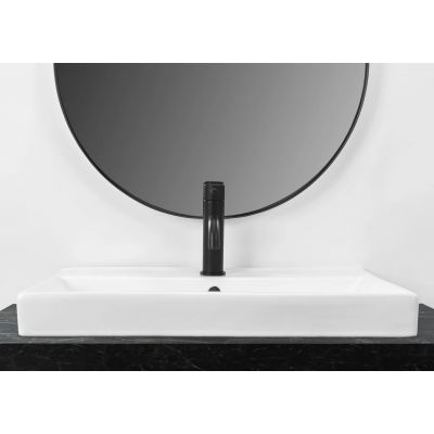 Rea umywalka 60x46 cm prostokątna wpuszczana-nablatowa biała REA-U3326