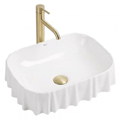 Rea Atria umywalka 48x37 cm prostokątna nablatowa biała REA-U3503