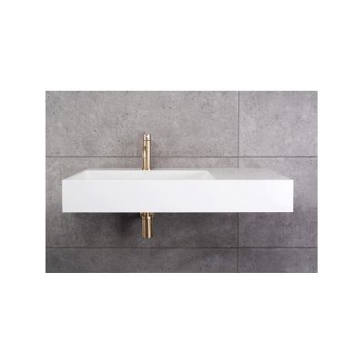 Rea Archi umywalka 89x48 cm prostokątna ścienna-nablatowa biała REA-U4301