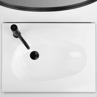 Rea umywalka 61x46,5 cm prostokątna biała REA-U6020