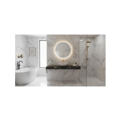 Rea Amelia umywalka 48x34,5 cm prostokątna nablatowa szary/kamień REA-U8489